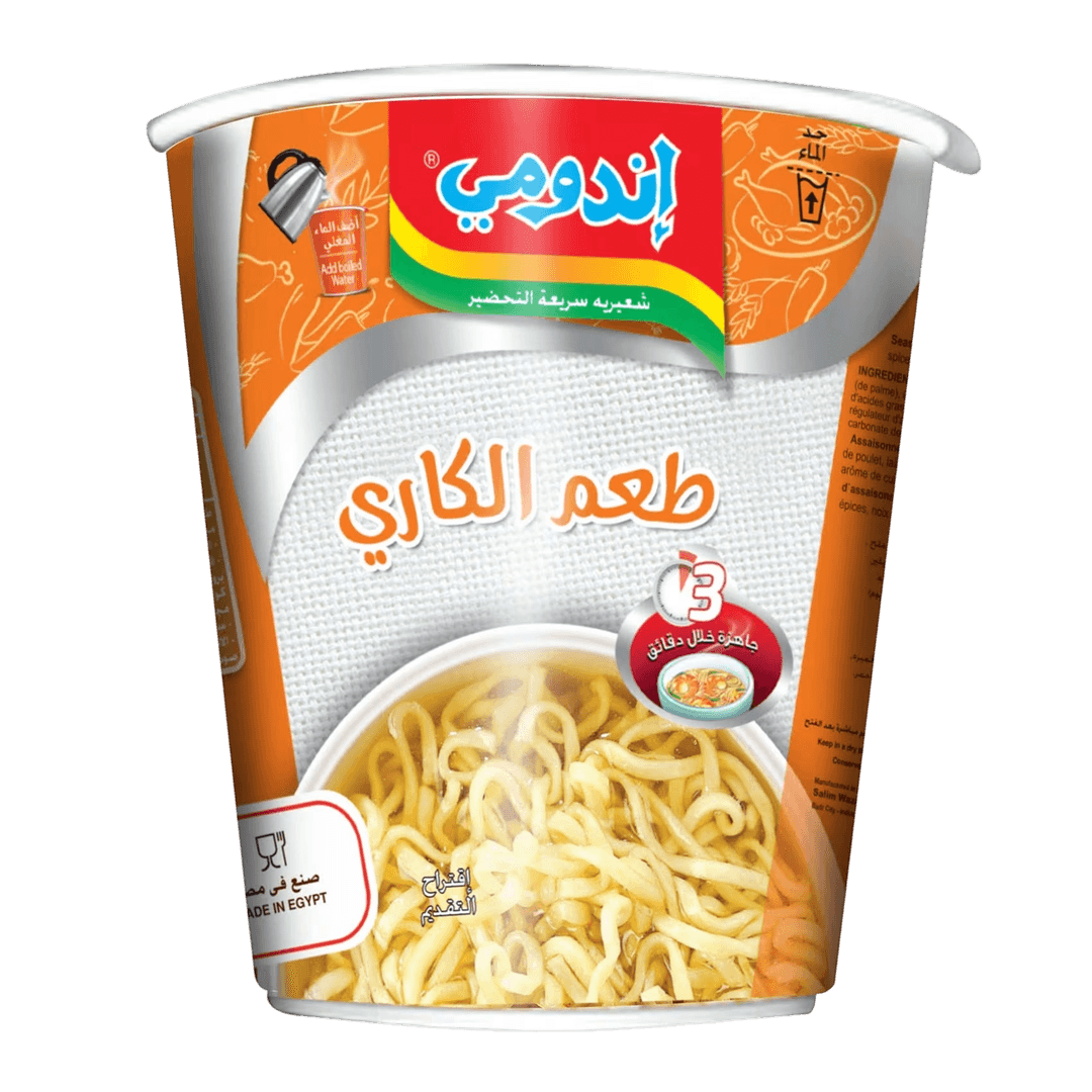 اندومي كاري كوب بنكهه الكاري 60جم