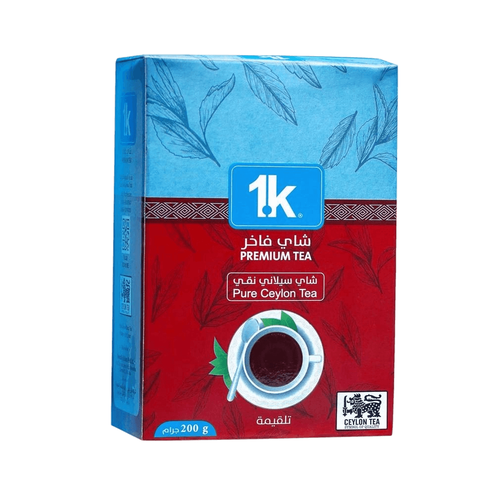 1Kشاي اسود فاخر تلقيمه 200جم