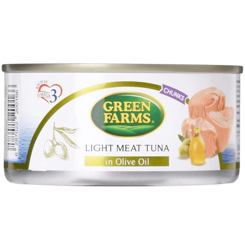 جرين فارمز لحم  تونه خفيف  بزيت الزيتون160جم