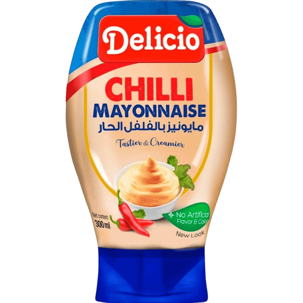 ديليسيو مايونيز بالفلفل الحار سكويز 300مل