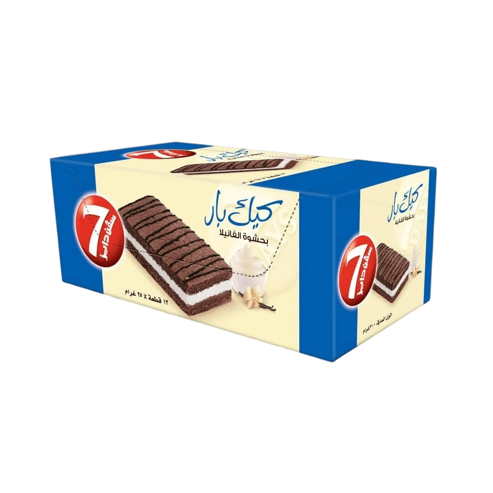 سفن دايز كيك بار فانيليا 25*2جم