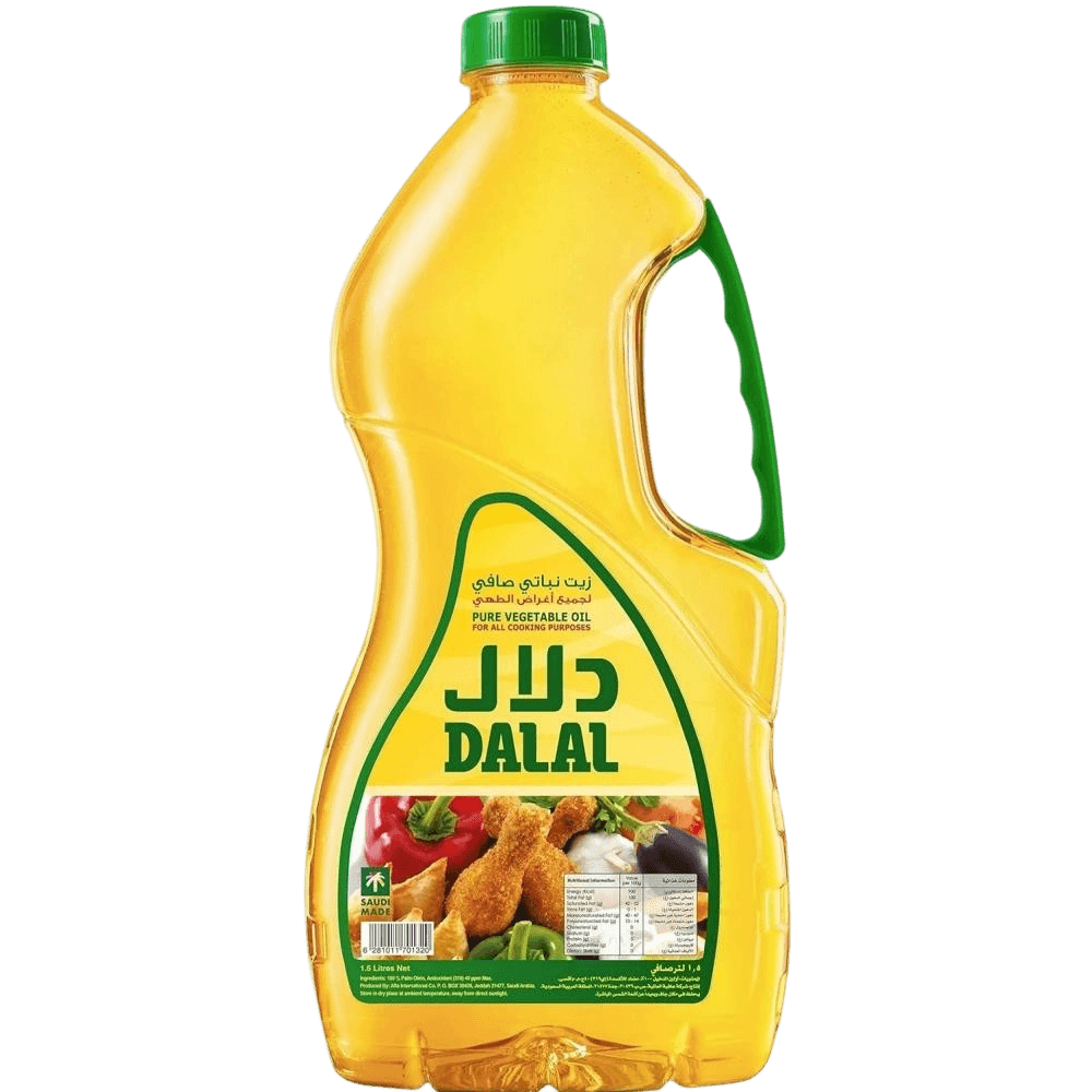دلال زيت نباتي صافي لجميع اغراض الطهي بلاستيك 1.5لتر
