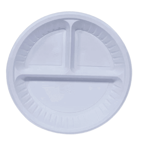 صحون مقسم بلاستيك مقاس 22