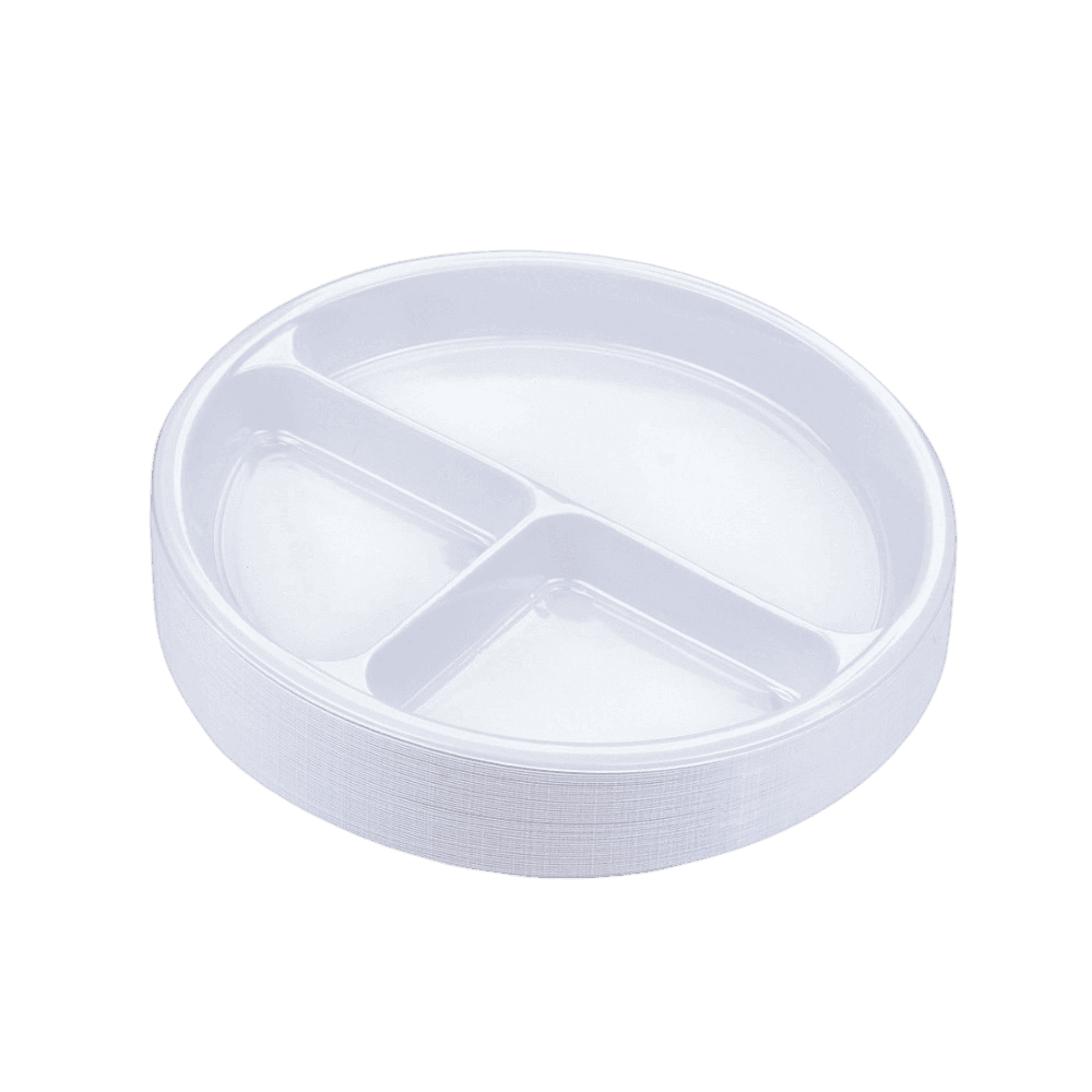 صحون مقسم بلاستيك مقاس 26