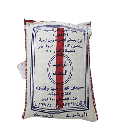 بنجابي الرشيد (عنبر) أرز بسمتي ابيض طويل الحبة 10كجم