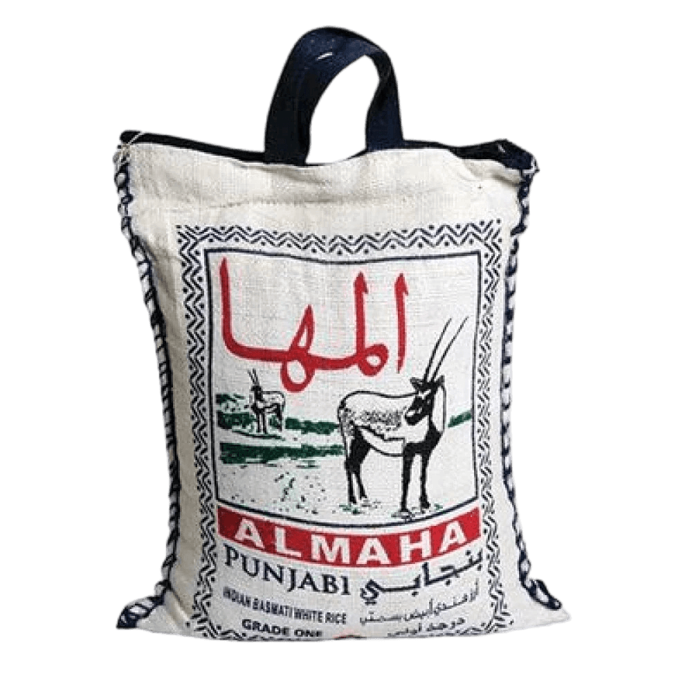 المها بنجابي ارز هندي ابيض بسمتي عنبر 10كجم