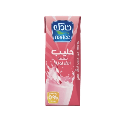 نادك حليب فراوله 185مل