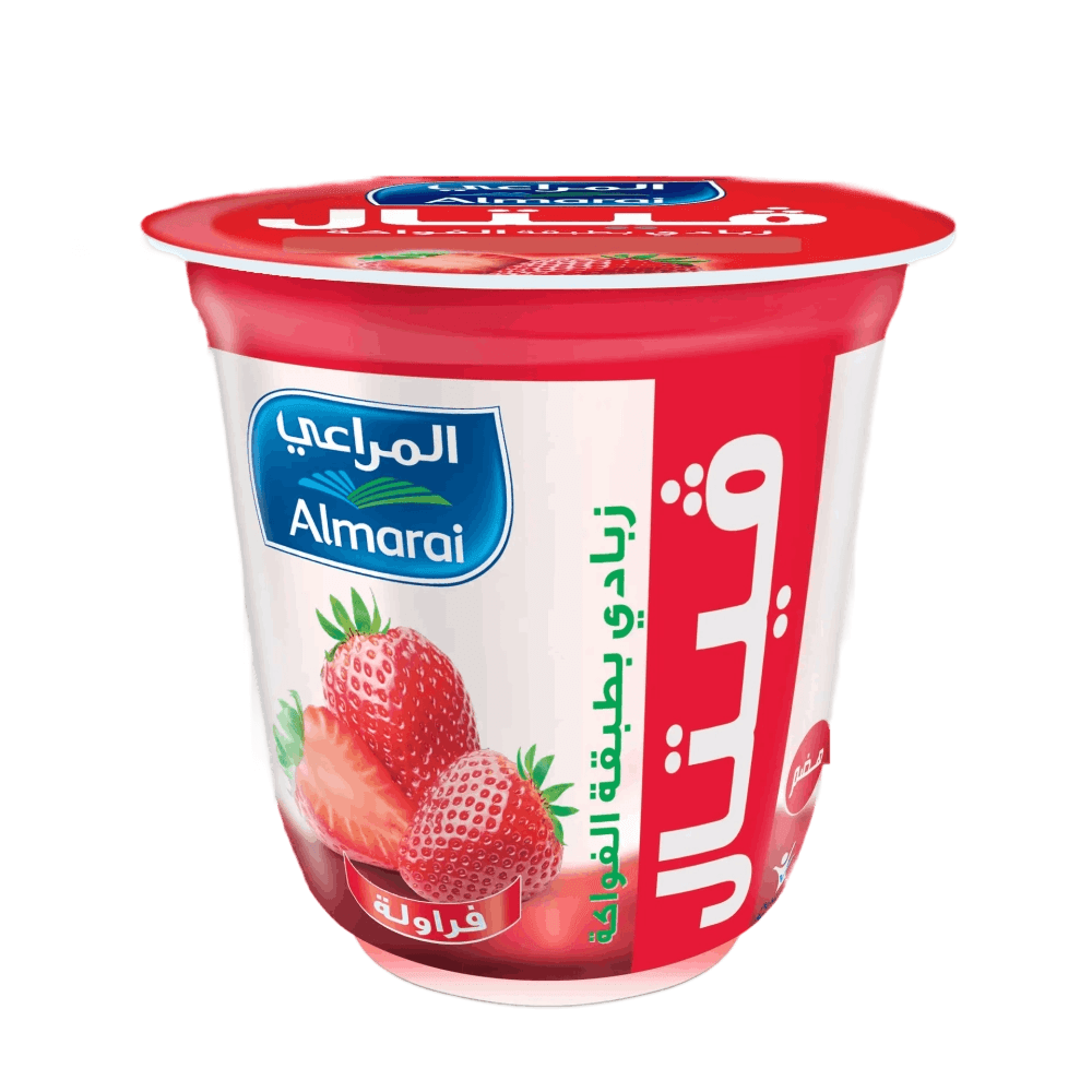 المراعي فيتال زبادي  بطبقه الفرولة  140جم