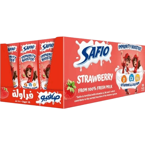 صافيو  حليب فراولة 185مل