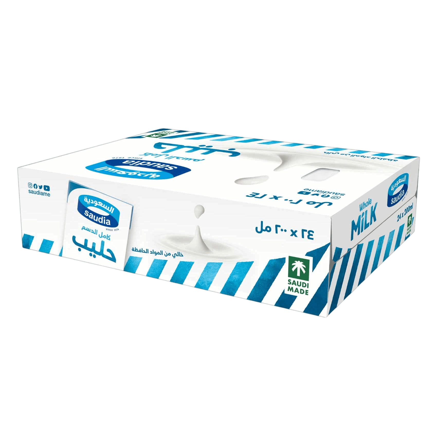 السعودية حليب كامل الدسم 200مل