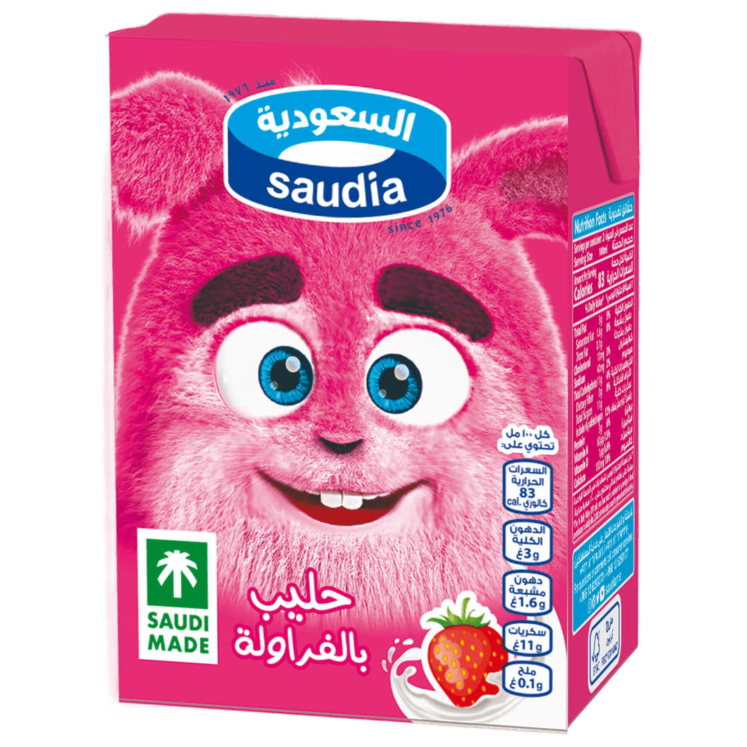 السعوديه حليب الفراوله200مل