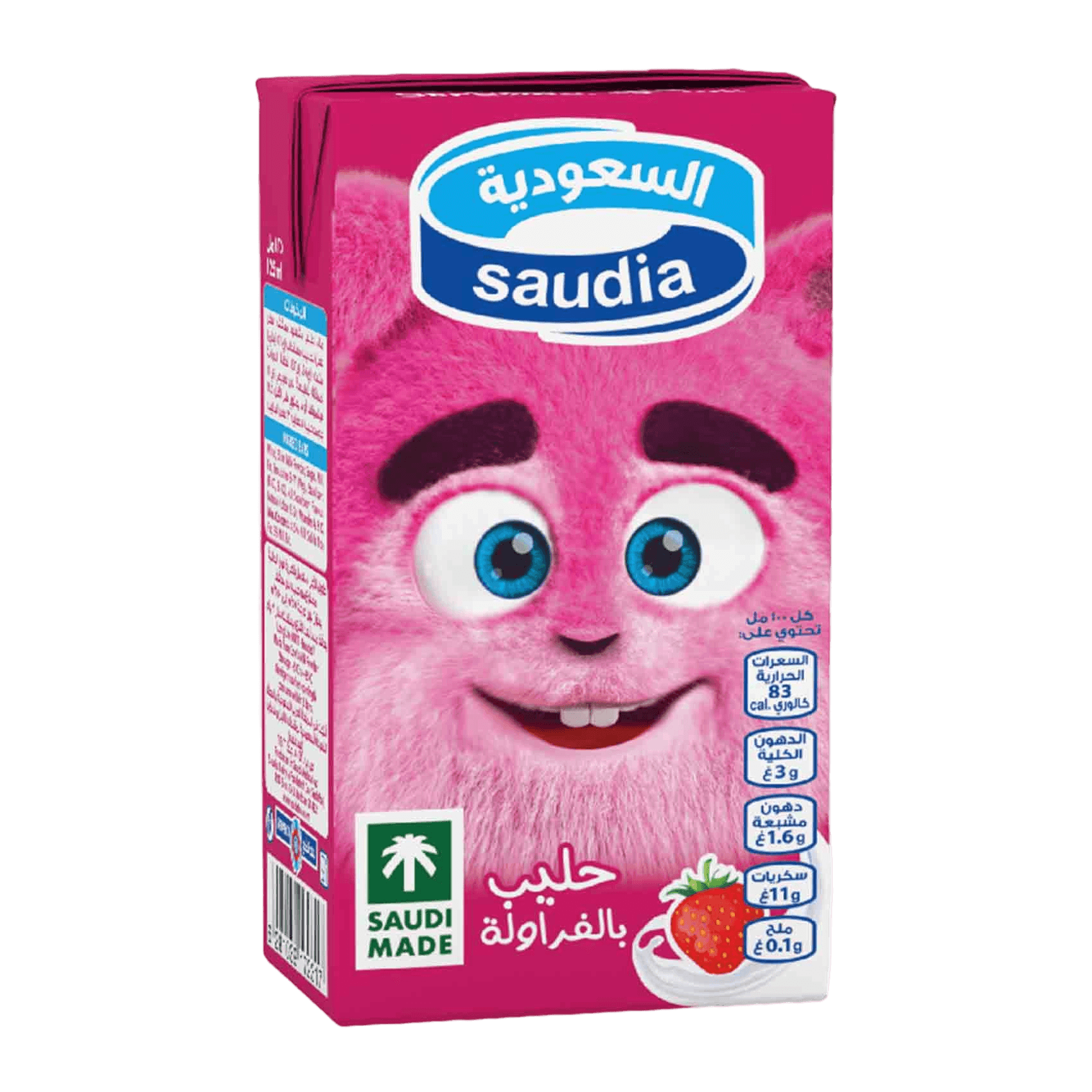 السعوديه حليب الفراوله 125مل