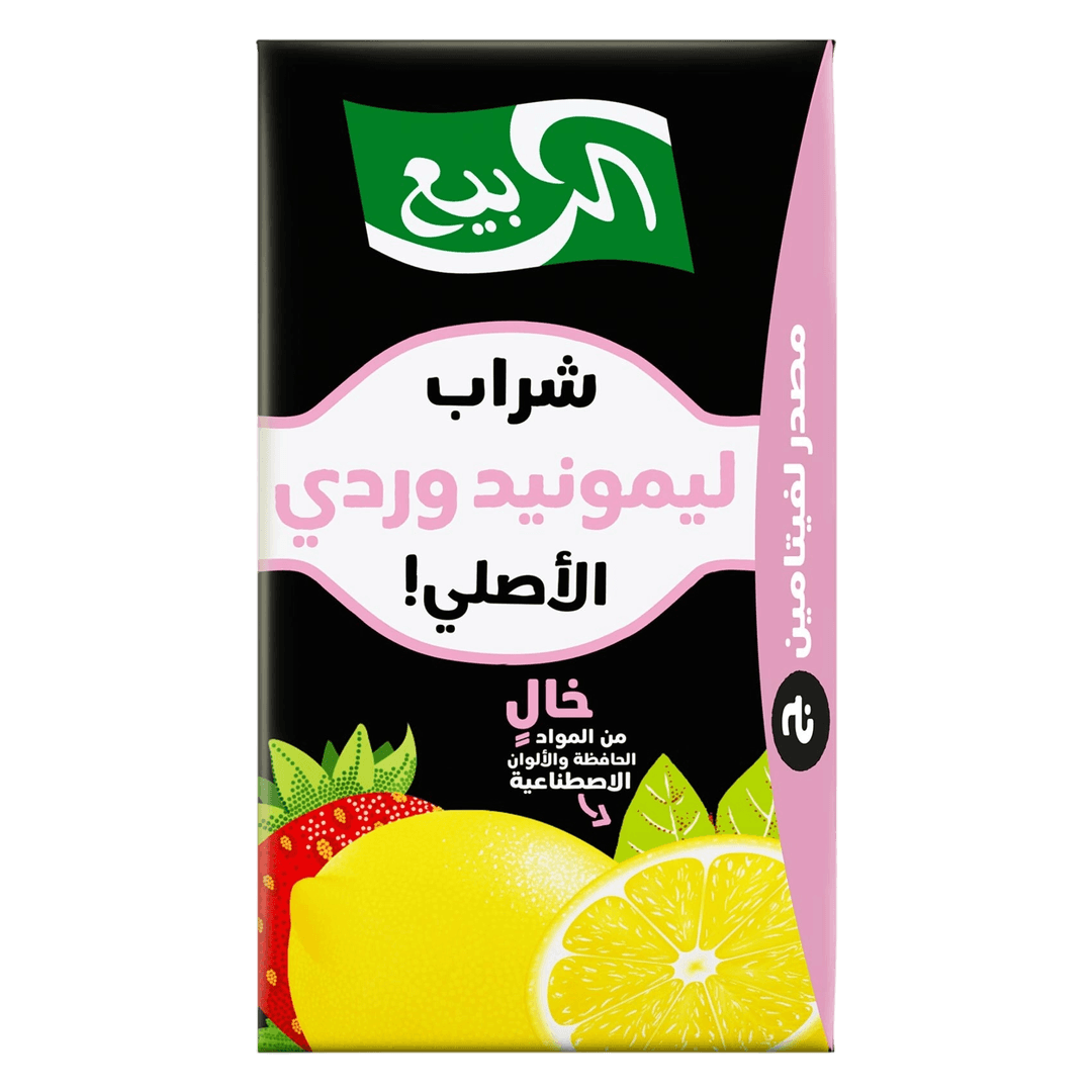 الربيع مشروب عصير الليمون الوردي 250مل