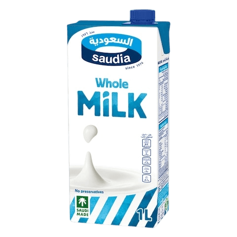 السعودية حليب كامل الدسم 1لتر