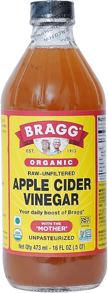 البراق خل التفاح العضوي مع الب طبيعي  غير مصفى 473مل