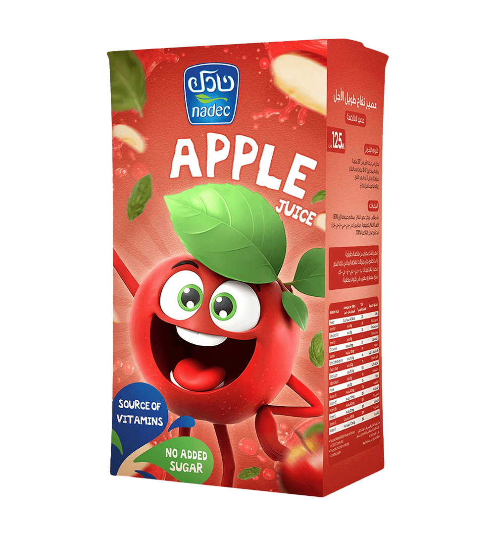 نادك شراب تفاح طويل الاجل 125مل