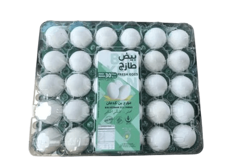 بيض طازج مزارع بن كدمان طبق *30 حبة