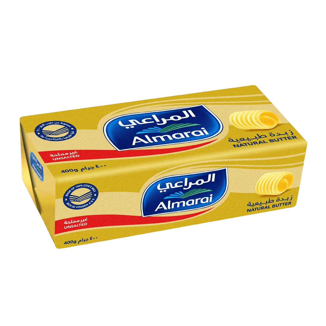 المراعي زبدة طبيعية غير مملح 400 جم