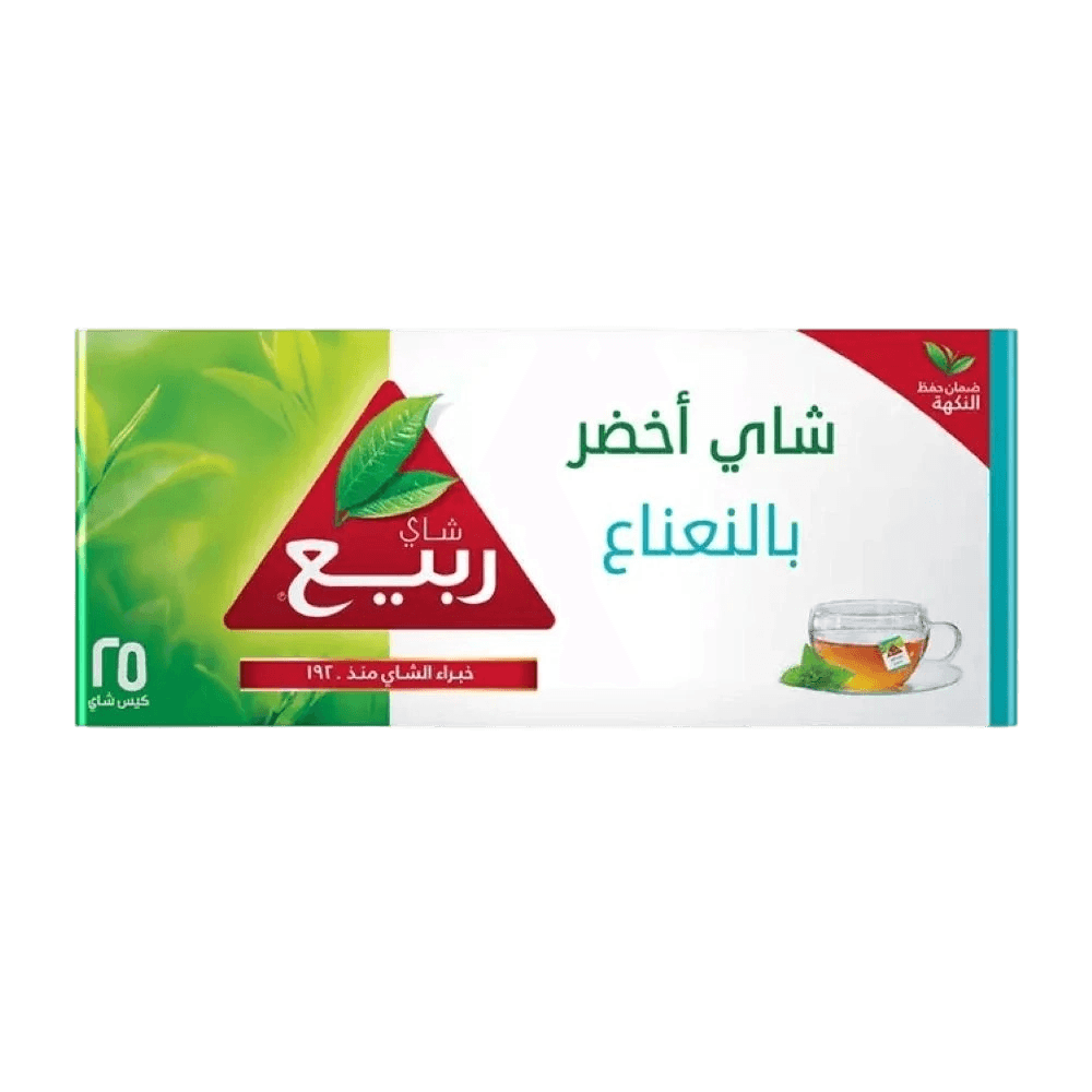 الربيع شاي اخضر بالنعناع 25 خيط