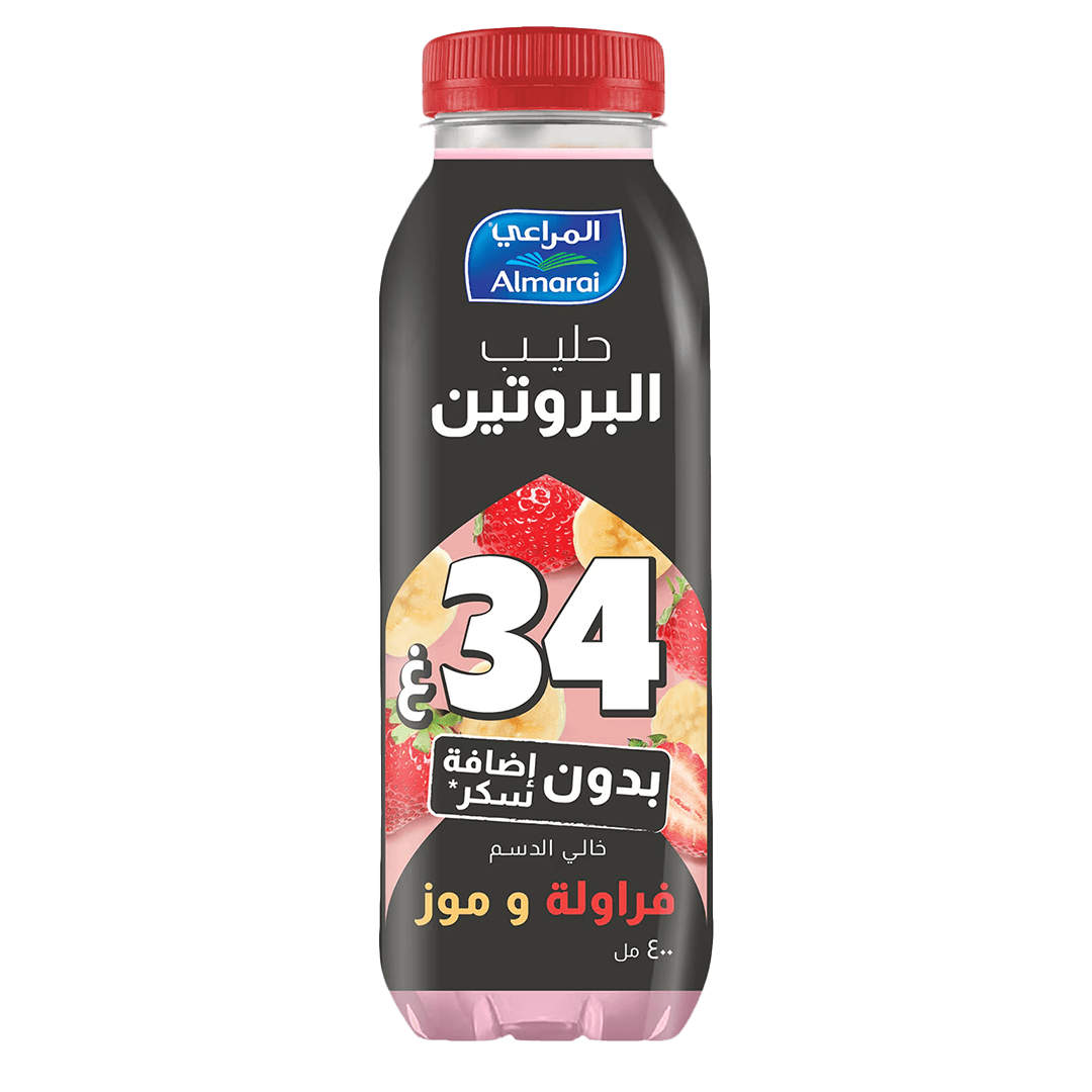 المراعي حليب البروتين فرولة 400مل