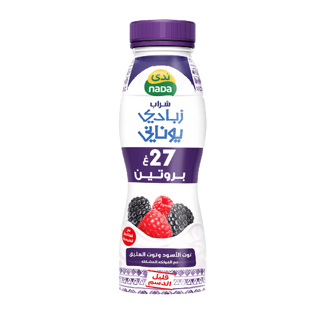 الندي شراب زبادي يونانيتوت الاسود 330مل