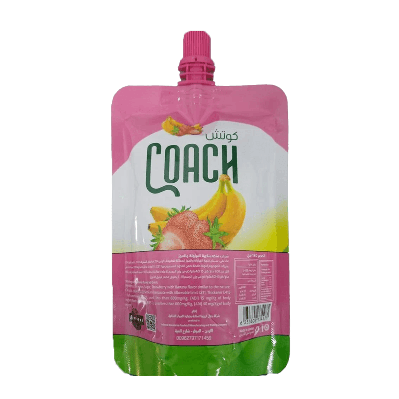 عصير كوتش موز وفراولة 180 مل